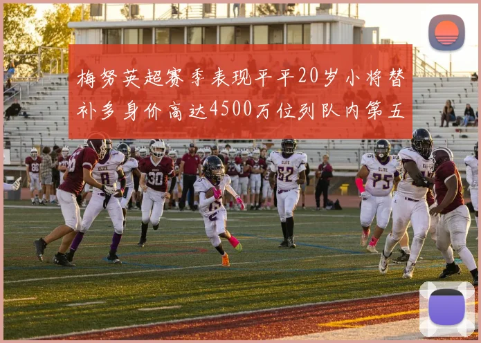 梅努英超赛季表现平平20岁小将替补多身价高达4500万位列队内第五